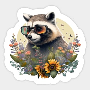 A Cool Racoon Sticker